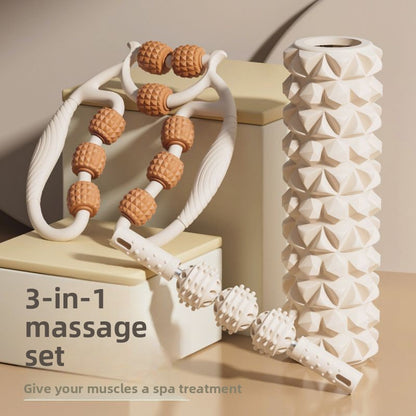 Foam Roller for Leg Training ? Yoga Cylinder and Leg-Shaping Massage Stick