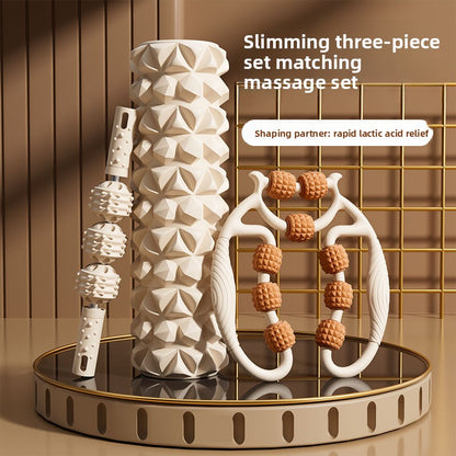 Foam Roller for Leg Training ? Yoga Cylinder and Leg-Shaping Massage Stick