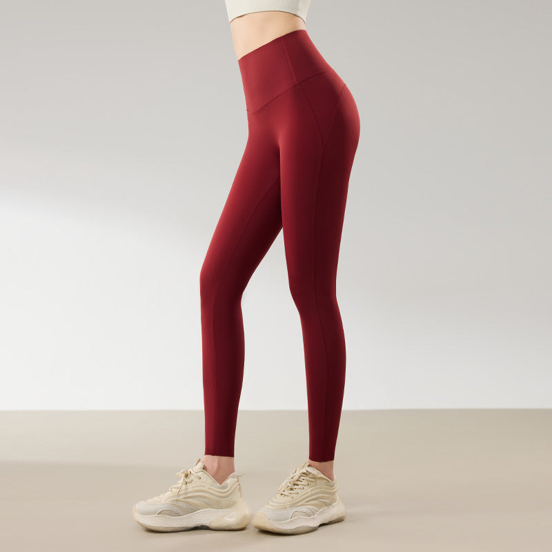 High-Waisted Brushed Yoga Pants with Tummy Control